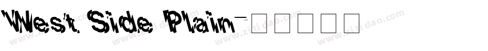West Side Plain字体转换